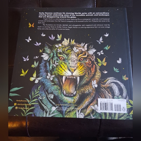 Fragile World Advanced Coloring Book For Adults, With Colored Pencils - Picture 3 of 8